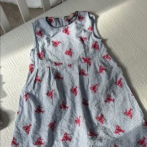 Sophie & Sam Lobster Seersucker Dress